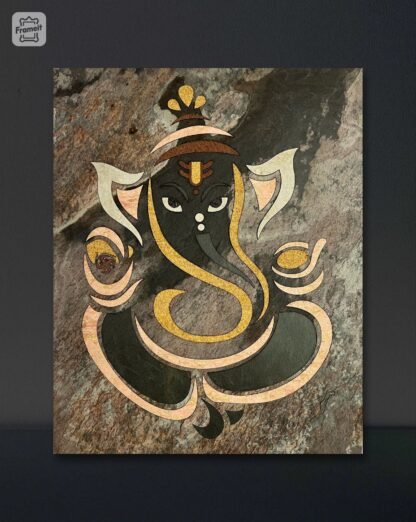 Ganpati ji stone veneer wall art decor