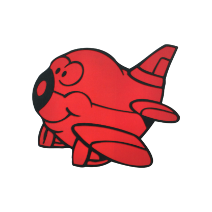 Flying Fun Red Plane Wall Art - Image 2
