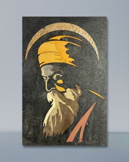 Enlightened Guru Nanak Stone Veneer Wall Art