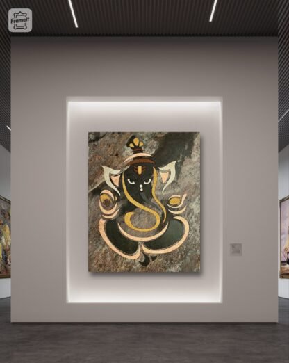 Ganpati ji stone veneer wall art decor - Image 2