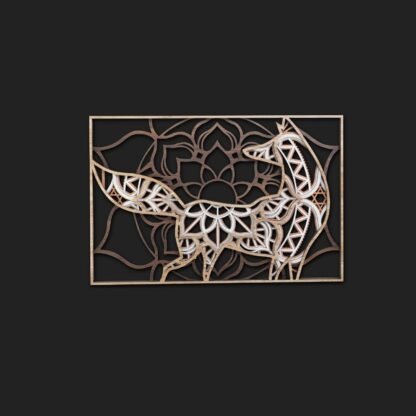 Cape Fox Multilayer Wall Art Decor - Image 3