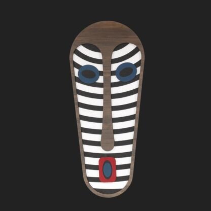 Tribal Umasqu Figurine Face Mask Wall Art - Image 3