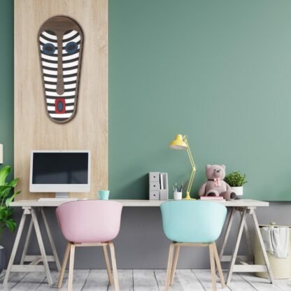 Tribal Umasqu Figurine Face Mask Wall Art