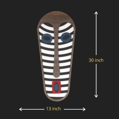 Tribal Umasqu Figurine Face Mask Wall Art - Image 2