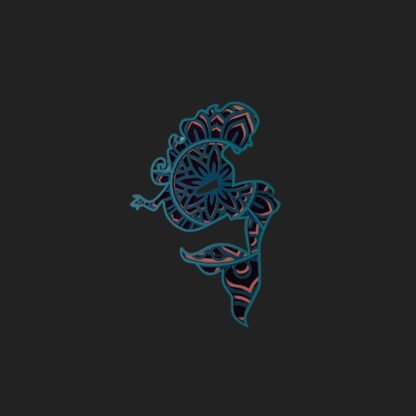 Mythical Blue Mermaid Wall Art - Image 3