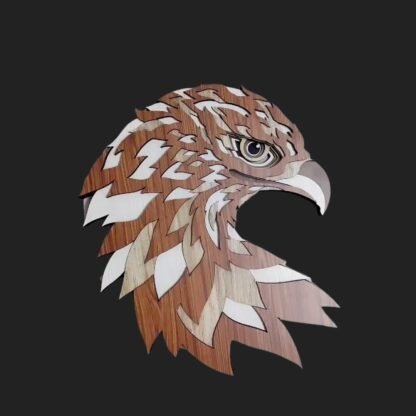 Pride of the Skies Eagle Head Wall Art - Image 3