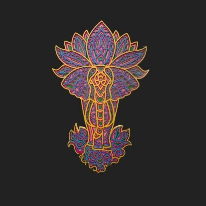 Blissful Bloom Elephant Lotus Mandala - Image 2