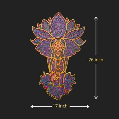 Blissful Bloom Elephant Lotus Mandala - Image 3