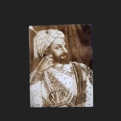 Shivaji's Valor Engraved Wall Art - Image 2