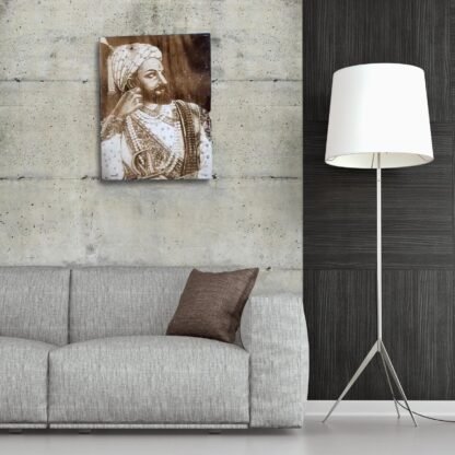 Shivaji's Valor Engraved Wall Art