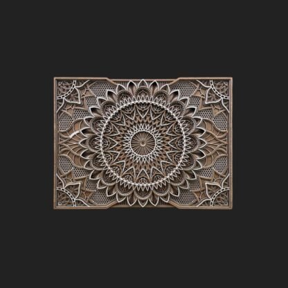 Imperial Floral Mandala Wall Art - Image 3