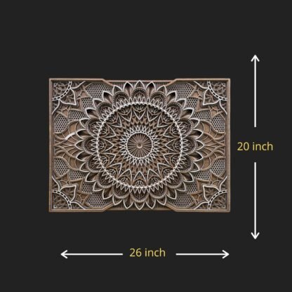 Imperial Floral Mandala Wall Art - Image 2