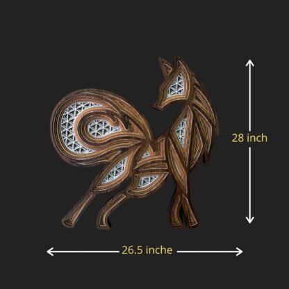 Fox Mandala Art Wall Decor - Image 2