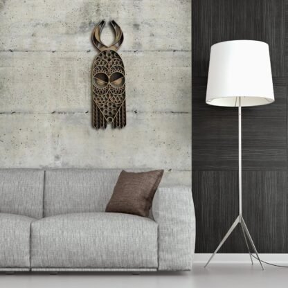 Foxy Horn African Mask Wall Art