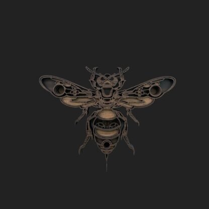 Buzzing Beauty Honeybee Wall Art - Image 2