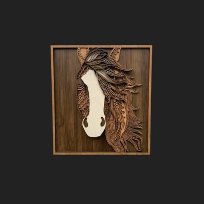 Horse Head Lantern Wall Art - Image 3