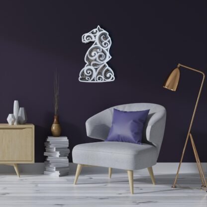 Chess Knight Horse Mandala Wall Art