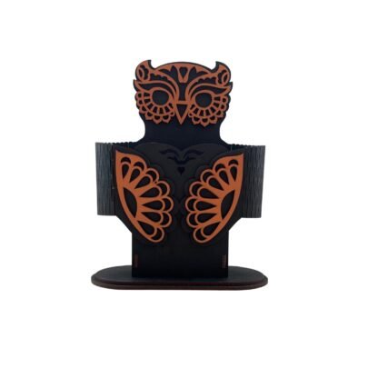 Sage Owl Pen Holder