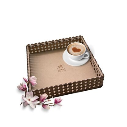 Chic Square Tray With Lid