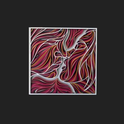 Romance in Motion Kiss Wall Decor - Image 3