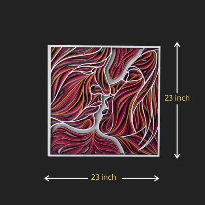 Romance in Motion Kiss Wall Decor - Image 2