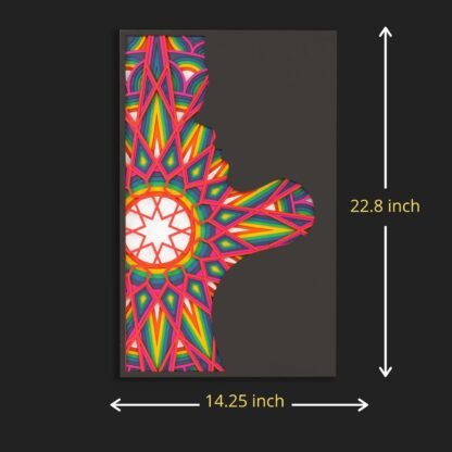 Vibrance of Woman Mandala Wall Art - Image 2