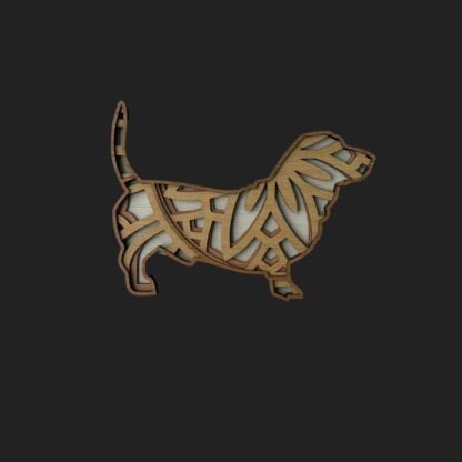 Short-Legged Basset Hound Wall Art - Image 3