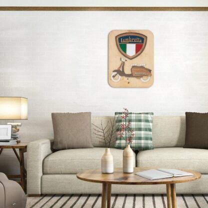 Vintage Lambretta Scooter Wall Hanging