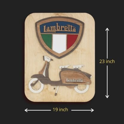 Vintage Lambretta Scooter Wall Hanging - Image 2