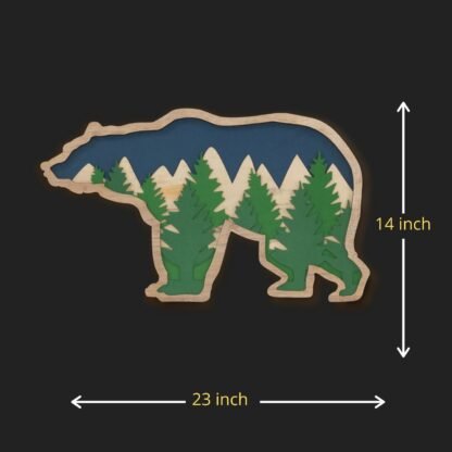 Frozen Wilderness Polar Bear Wall Decor - Image 2