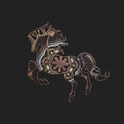 Freedom Rider Horse Mandala Wall Decor - Image 3