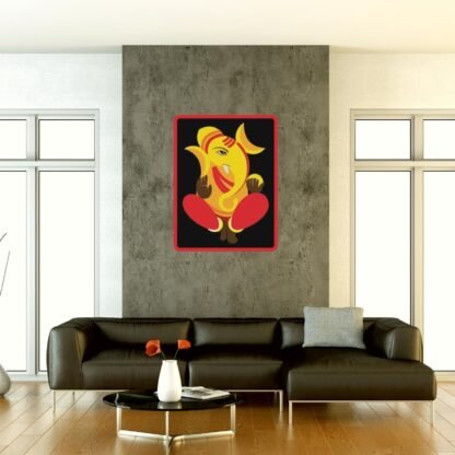 Graceful Guardian Ganesha Wall Art