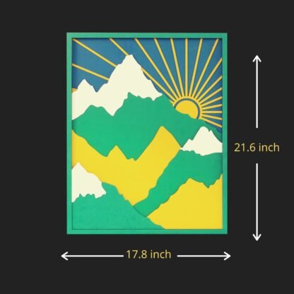Sunlit Mountain Vista Wall Art - Image 2