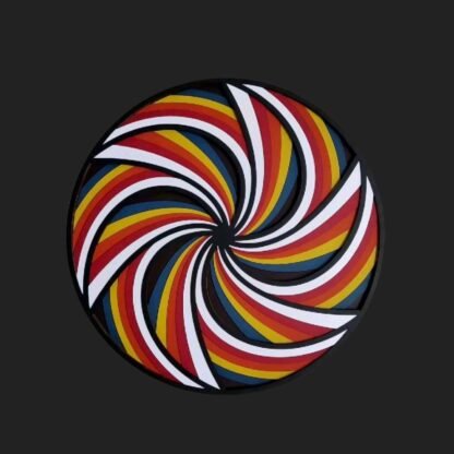 Hypnotic Illusion Wheel Wall Art - Image 2