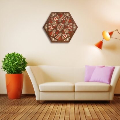 Hexagonal Harmony Mandala Wall Decor