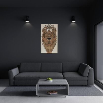 Regal Lion Head Wall Art