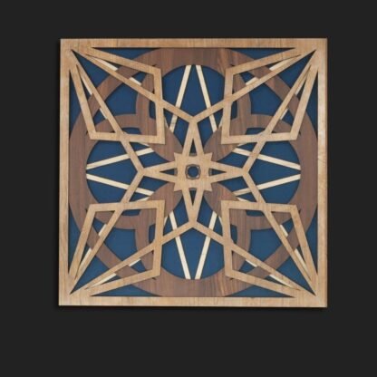 Classic Square Mandala Wall Art - Image 3