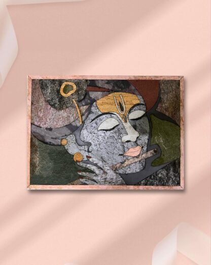 Eternal Krishna Stone Veneer Art - Image 3